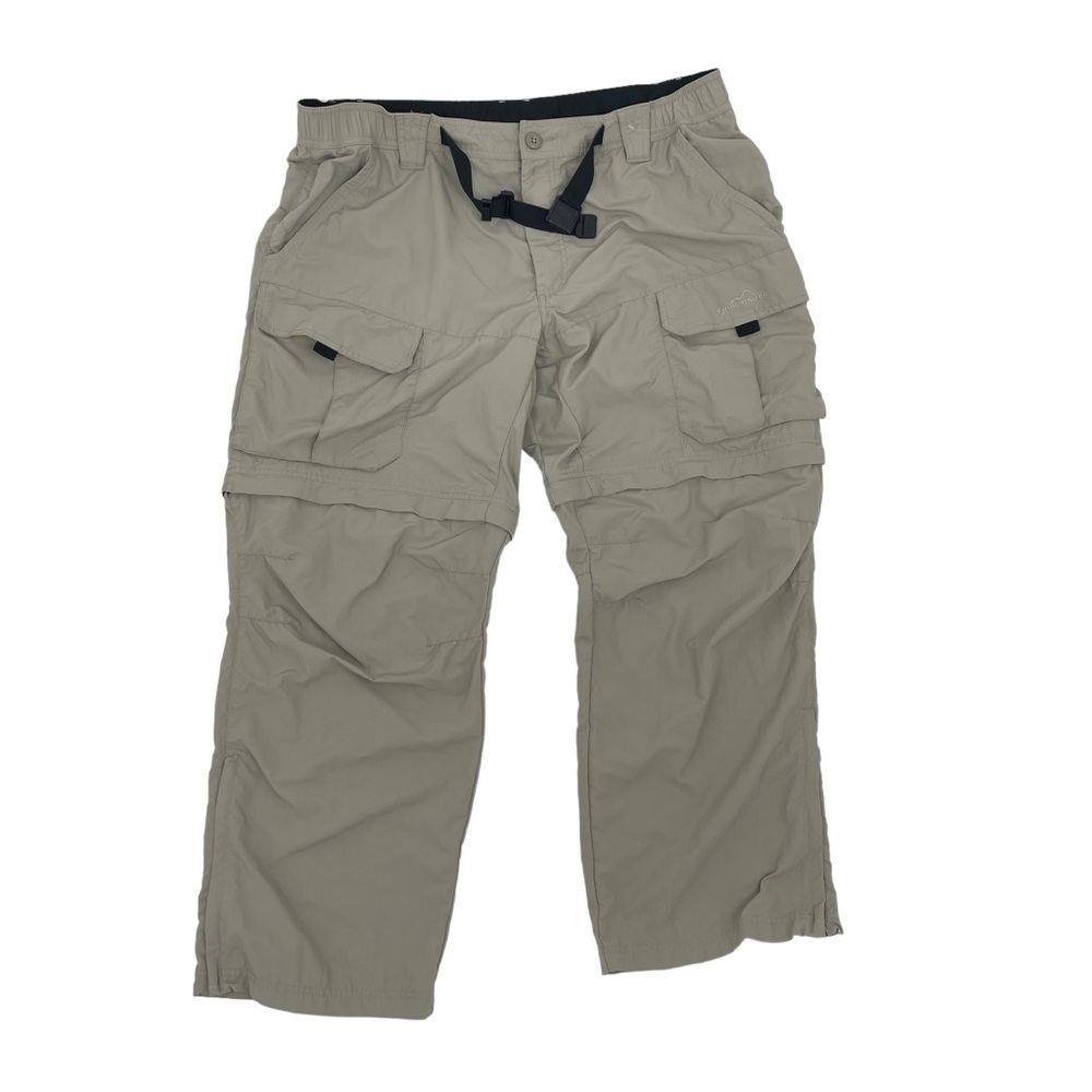Eddie Bauer Sport Mens Size XL hiking pants Convertible to shorts belt
